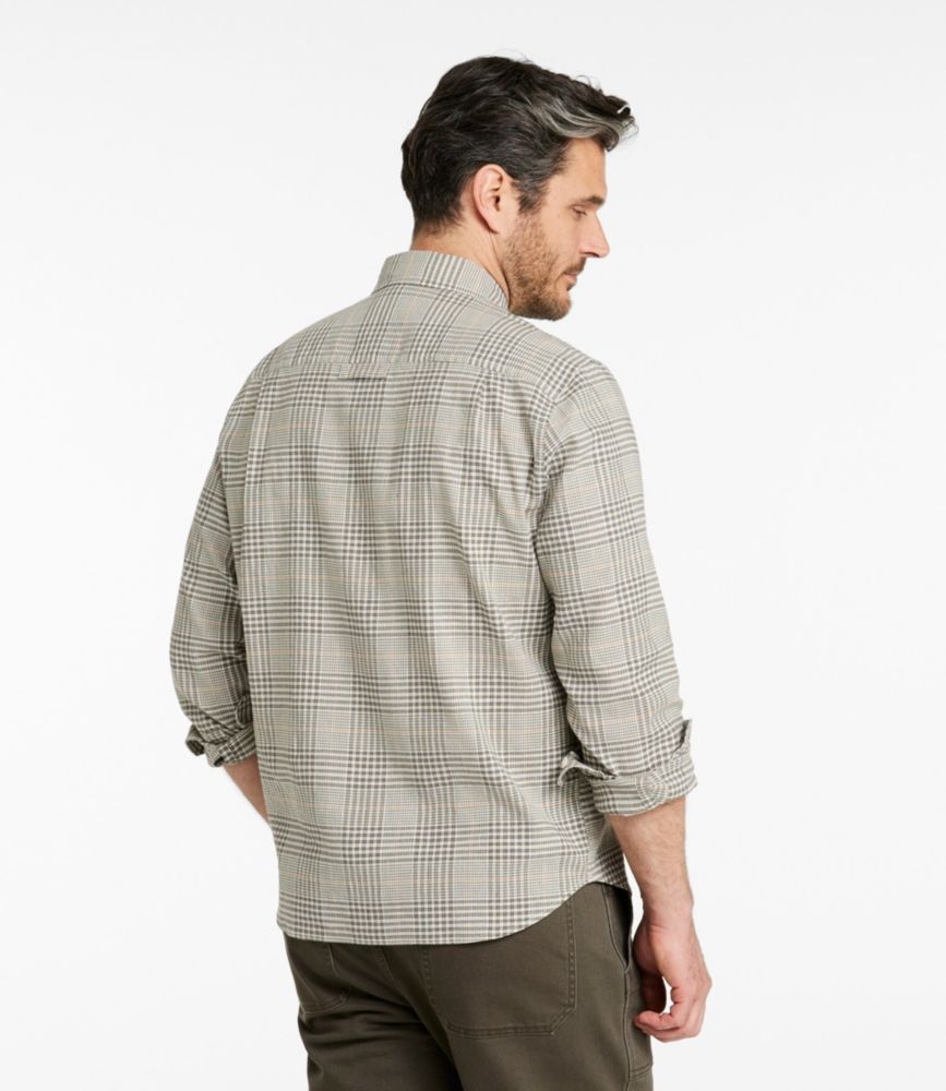 Men's Stonecoast Hemp Shirt, Long-Sleeve, Slightly Fitted Untucked Fit, Cadet Blue, small image number 3