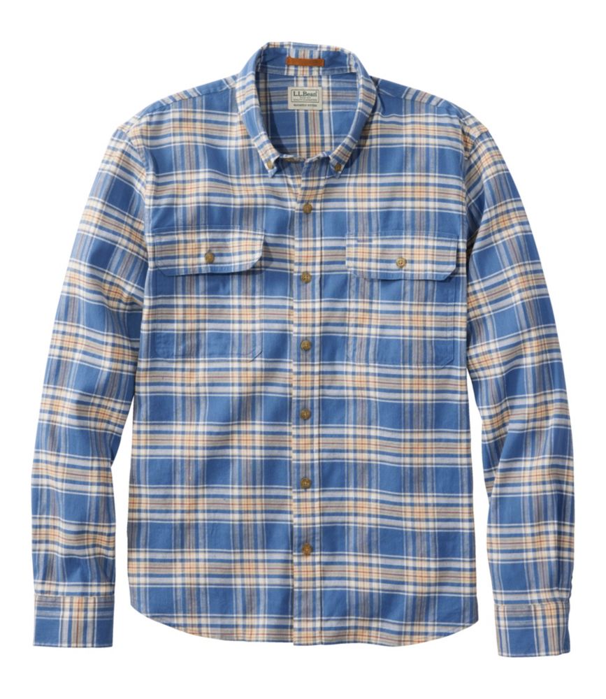 Men's Stonecoast Hemp Shirt, Slightly Fitted Untucked Fit, Deep Blue, small image number 1