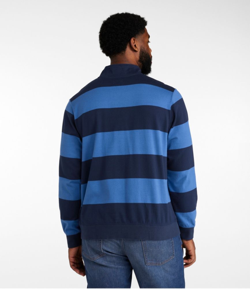 Men's Bean's Vintage Soft Rugby, Mockneck, Stripe, Burnt Mahogany/Light Mahogany, small image number 5