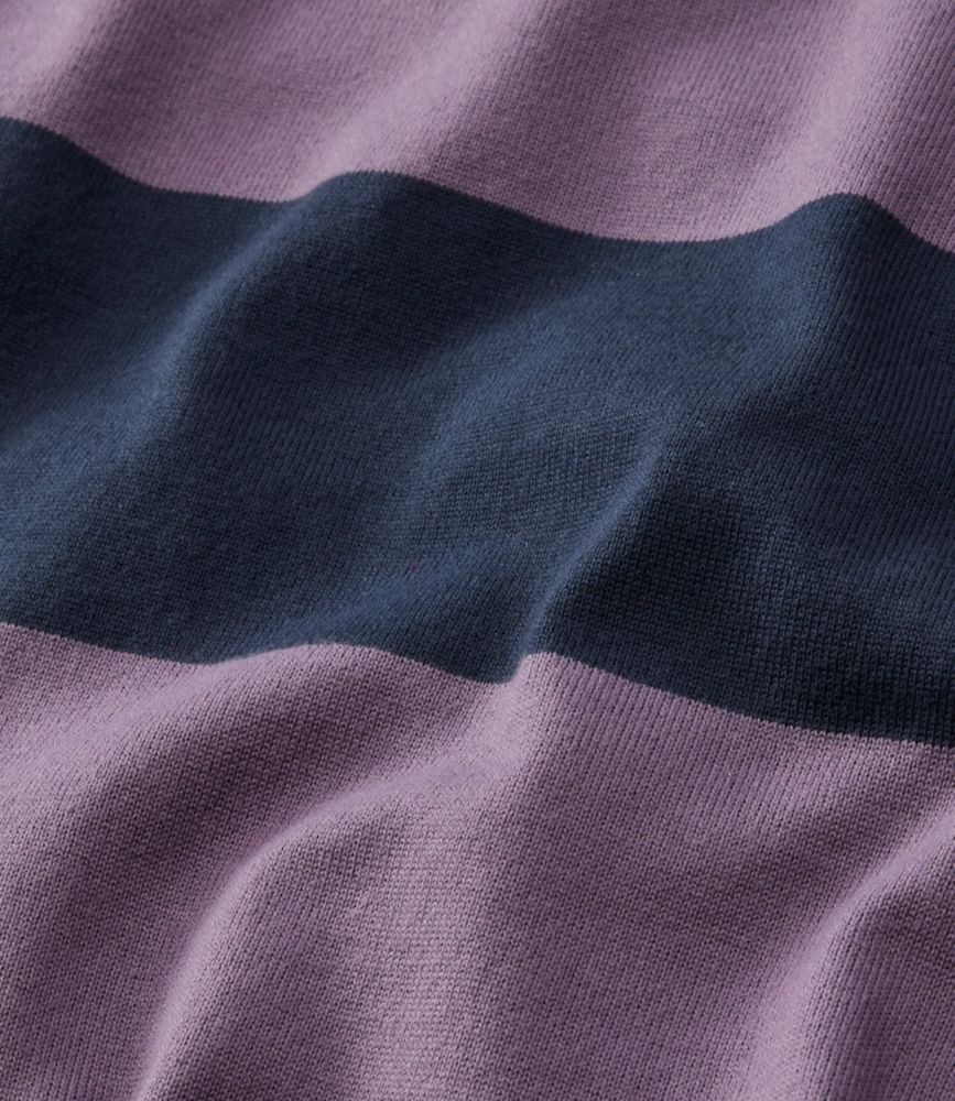 Men's Bean's Vintage Soft Rugby, Mockneck, Stripe, Classic Navy/Bright Blue, small image number 7