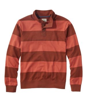 Men's Bean's Vintage Soft Rugby, Mockneck, Stripe