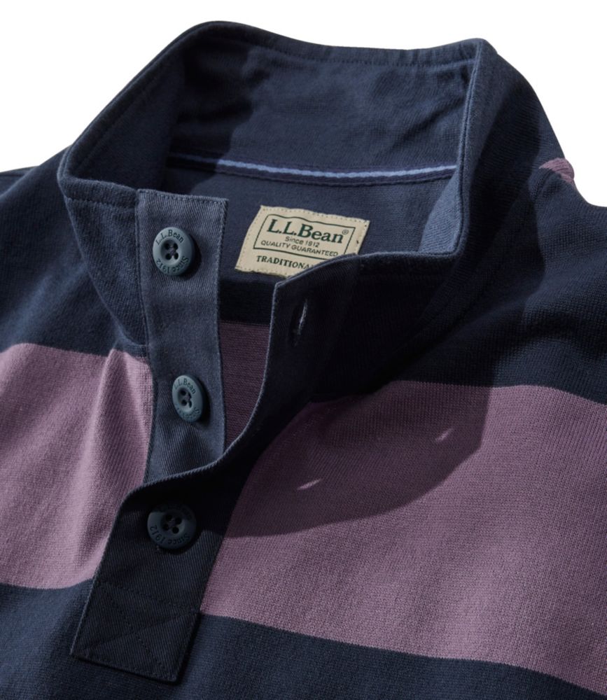 Men's Bean's Vintage Soft Rugby, Mockneck, Stripe