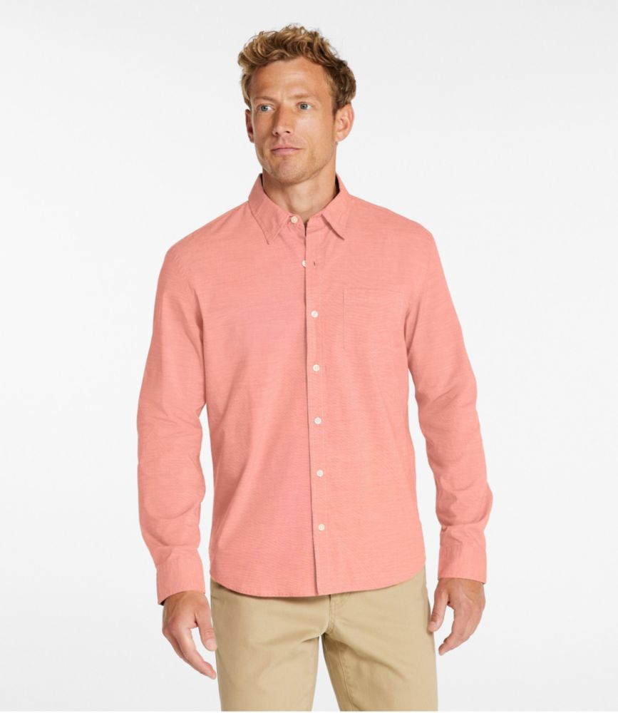 Men's Comfort Stretch Performance® Shirt, Long-Sleeve, Slightly Fitted Untucked Fit, Clear Water, small image number 2
