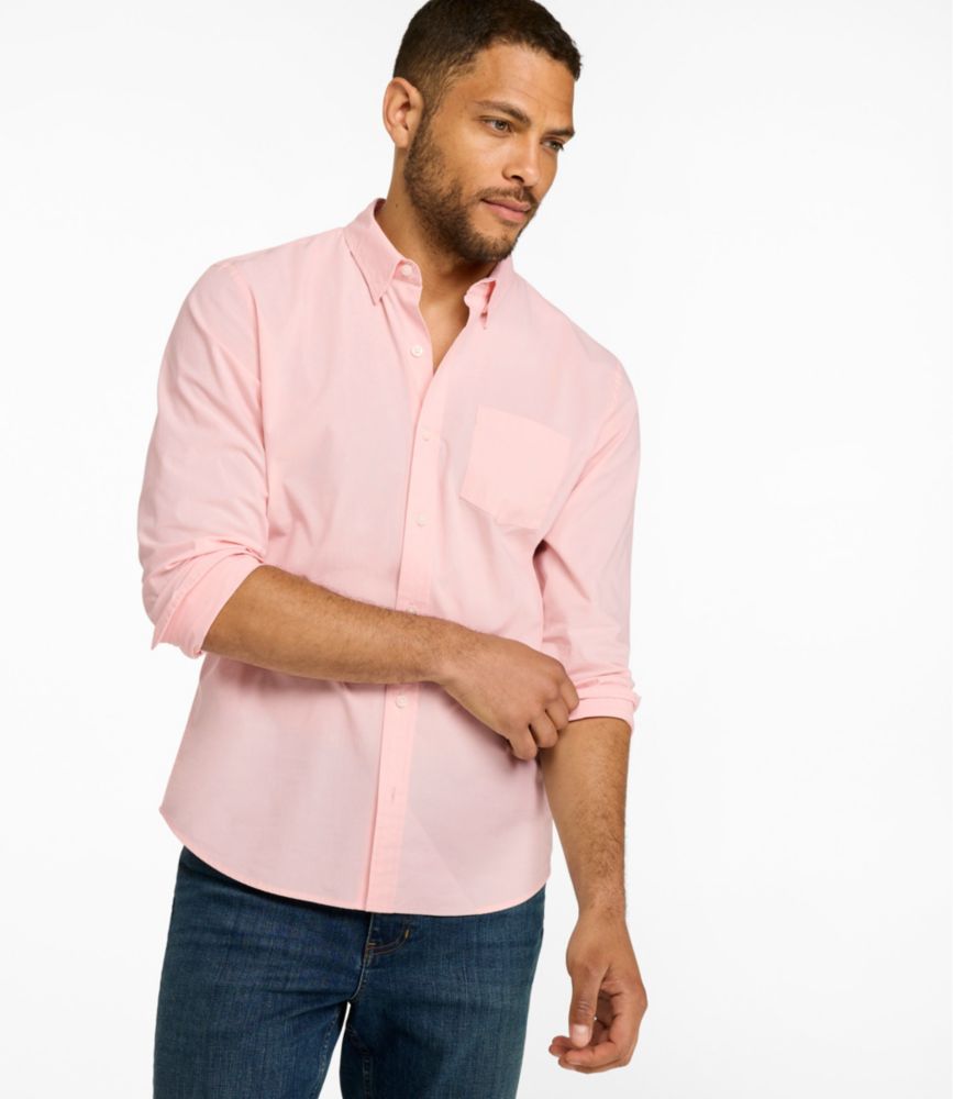 Men's Comfort Stretch Performance® Shirt, Long-Sleeve, Slightly Fitted Untucked Fit Front