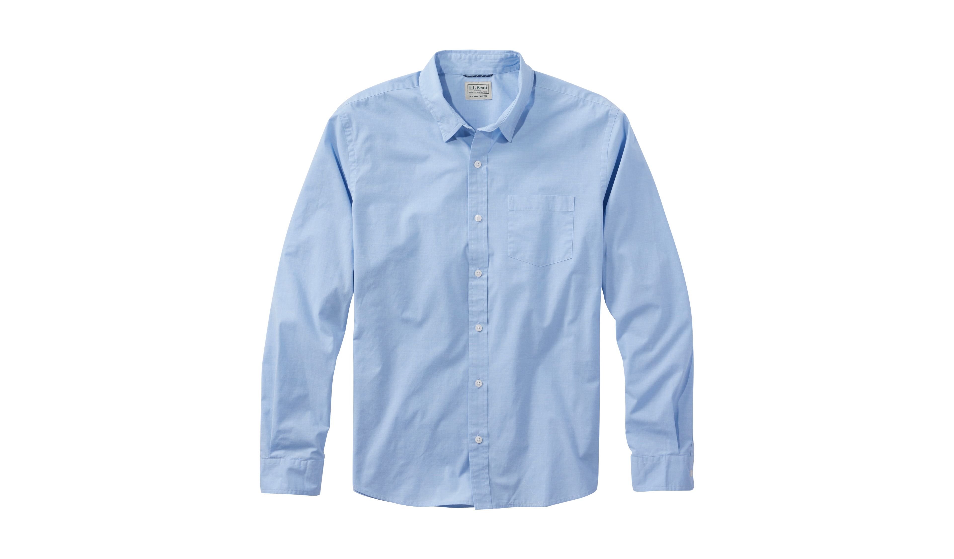 Men's Comfort Stretch Performance® Shirt, Long-Sleeve, Slightly Fitted Untucked Fit