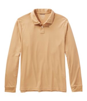 Men's Comfort Stretch Performance® Polo, Long-Sleeve, Slightly Fitted