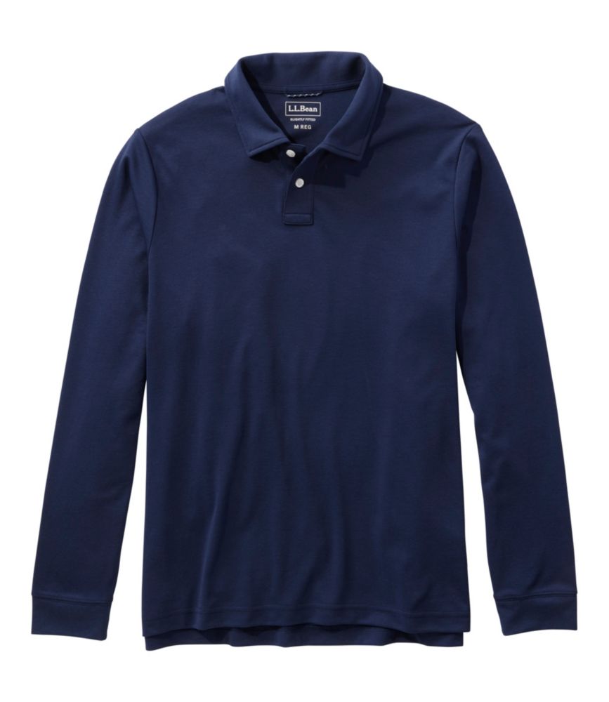 Men s Comfort Stretch Performance Polo Long Sleeve Slightly Fitted Polo Shirts L.L.Bean Canada