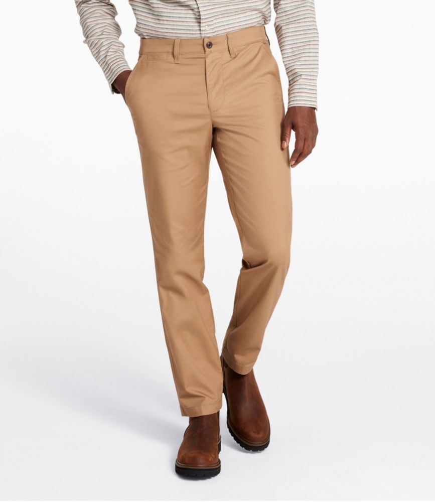 Men's Comfort Stretch Performance Chinos, Standard Athletic Fit, Straight Leg