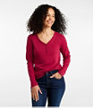 Interlock V-Neck Henley, Long Sleeve, Dark Cranberry, small image number 1