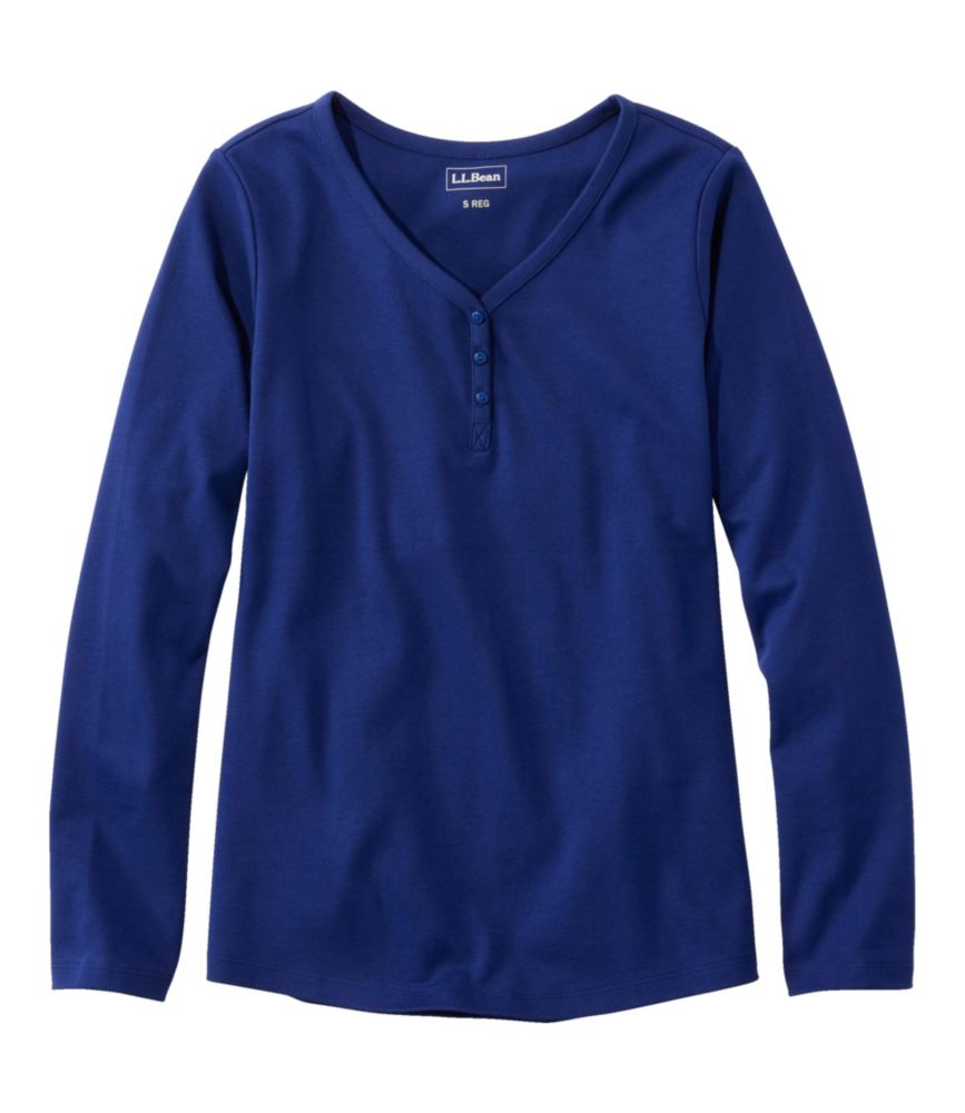 Women's L.L.Bean Tee, Long-Sleeve V-Neck Henley