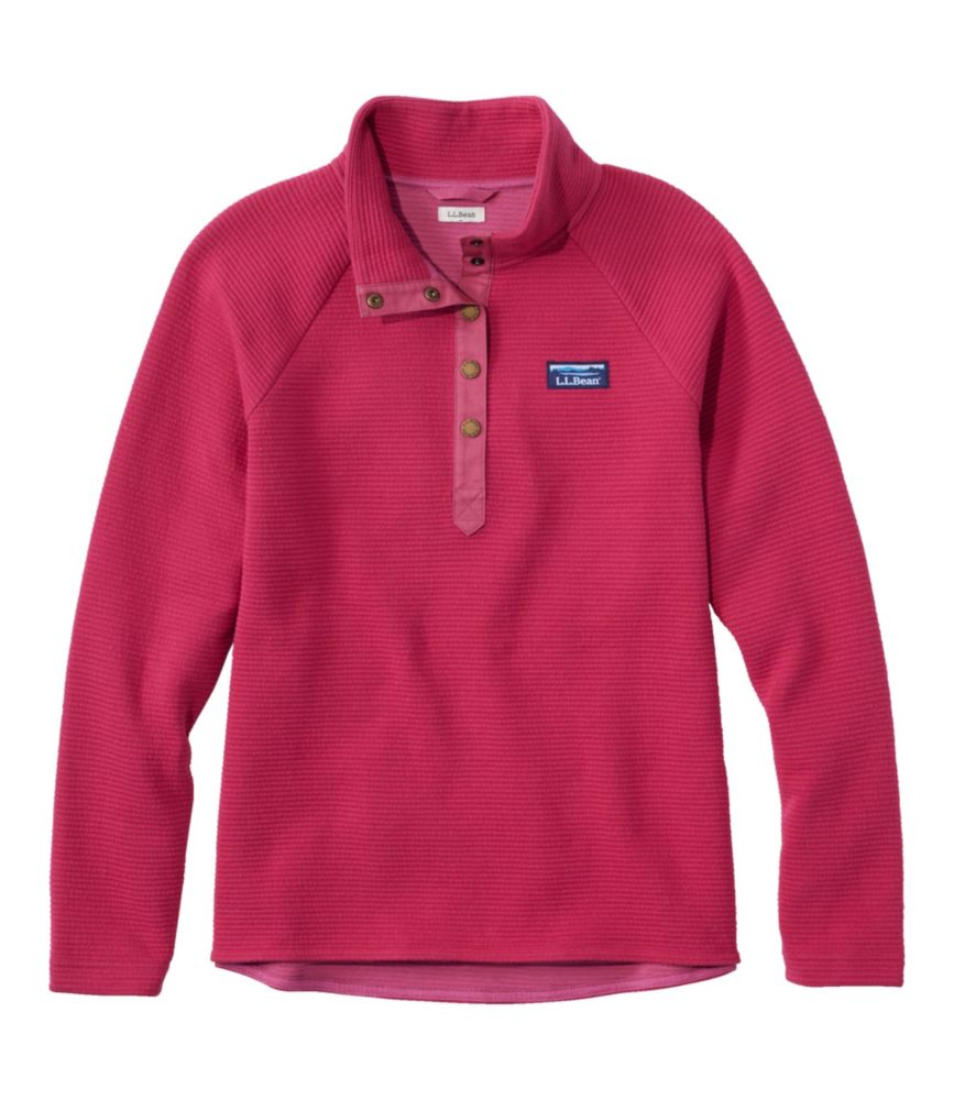 Women's Lakewashed Double-Knit Quarter Snap Pullover