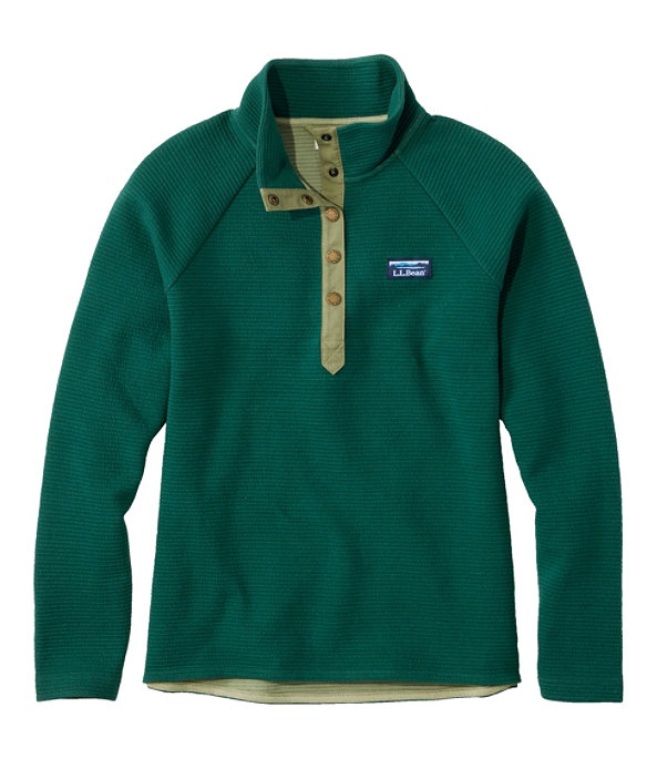 Lakewashed Double-Knit Quarter-Snap , Deep Green, large image number 0