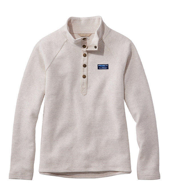 Lakewashed Double-Knit Quarter-Snap , Oatmeal Heather, large image number 0