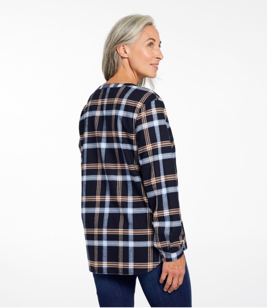 Women's Whisperweight Flannel Popover Shirt, Sea Green, small image number 3