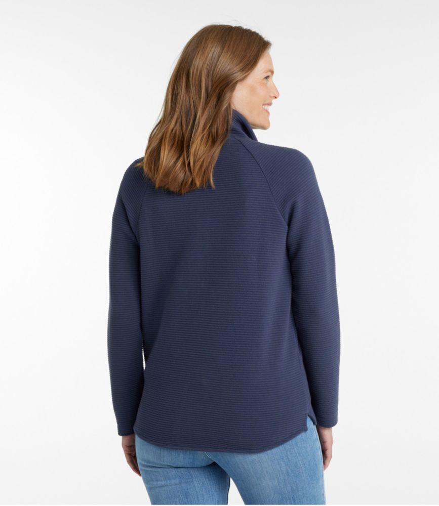 Women's Lakewashed Double-Knit Full-Zip, Classic Navy, small image number 3