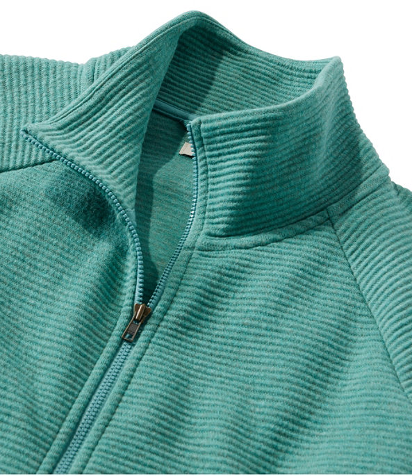 Lakewashed Double-Knit Full Zip , Deep Green, large image number 3