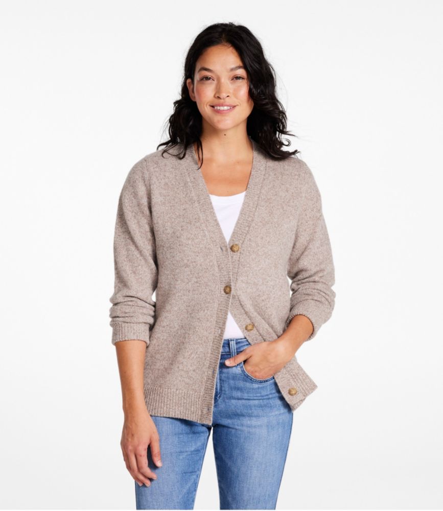 Women's Bean's Classic Ragg Wool Sweater, Button-Front Cardigan