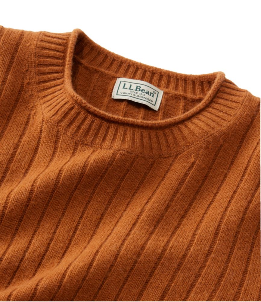 Men's Bean's Ultrasoft Wool Rollneck Sweater, Camel Heather, small image number 6