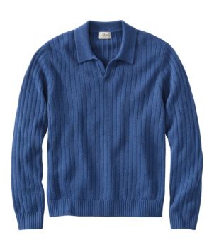Men's Bean's Ultrasoft Wool Polo Sweater