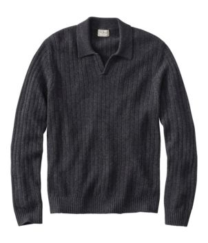 Men's Bean's Ultrasoft Wool Polo Sweater, New