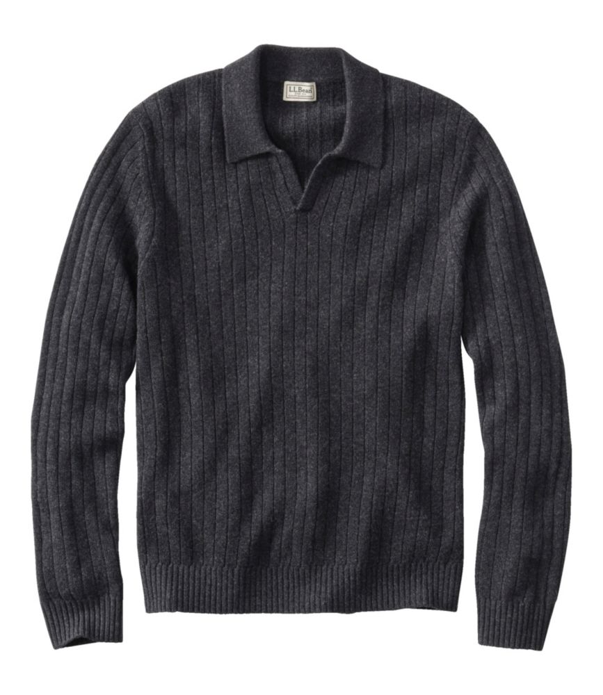 Men's Bean's Ultrasoft Wool Polo Sweater