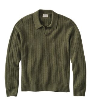 Men's Bean's Ultrasoft Wool Polo Sweater