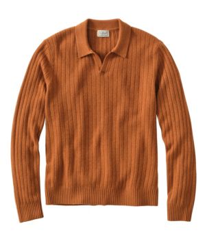 Men's Bean's Ultrasoft Wool Polo Sweater