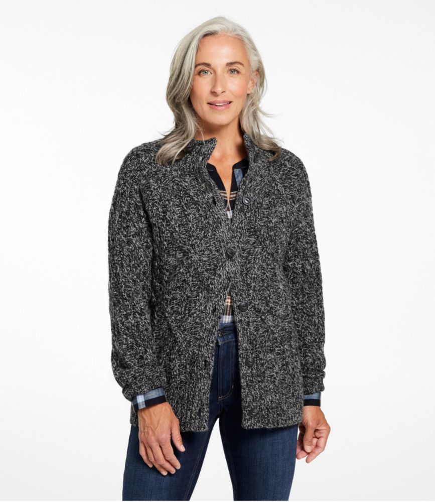 Women's 1912 Heritage Wool Blend Mockneck Cardigan