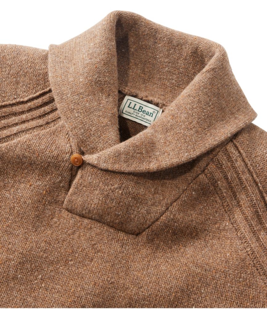 Men's Rangeley Merino Sweater, Shawl-Collar, Graphite Heather, small image number 6