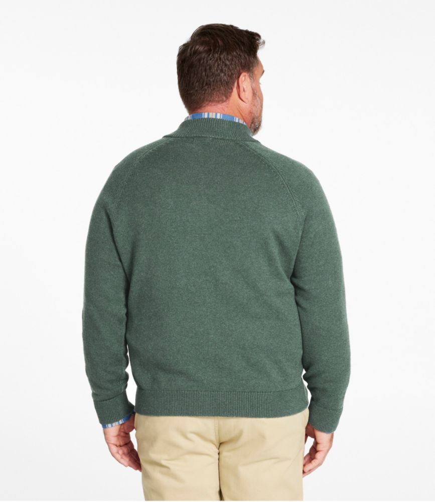 Men's Wicked Soft Cotton/Cashmere Sweater, Quarter-Zip, New Khaki, small image number 5