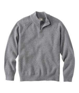 Men's Wicked Soft Cotton/Cashmere Sweaters, Quarter-Zip