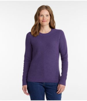 Women's Classic Cashmere Textured Sweater, Crewneck