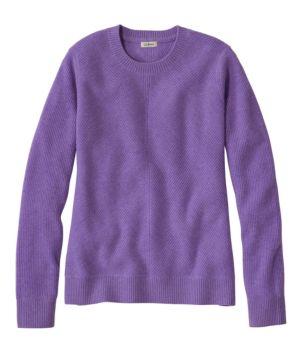 Women's Classic Cashmere Textured Sweater, Crewneck