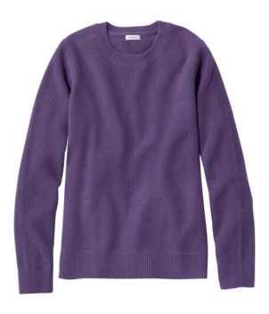 Women's Classic Cashmere Textured Sweater, Crewneck