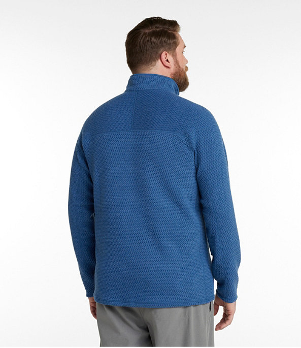 Ridgeknit Quarter-Zip Pullover, Cadet Blue, large image number 4