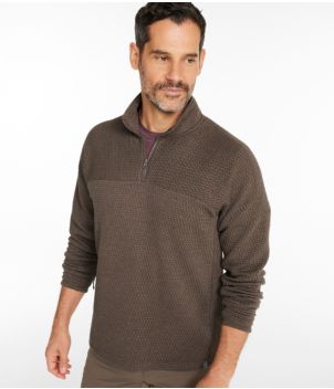 Men's Ridgeknit Pullover, Quarter-Zip