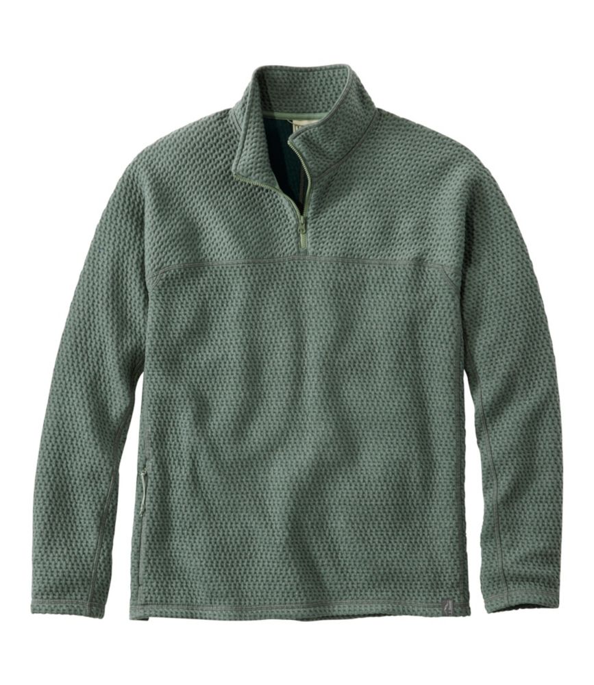 Men's Ridgeknit Pullover, Quarter-Zip, Balsam, small image number 1