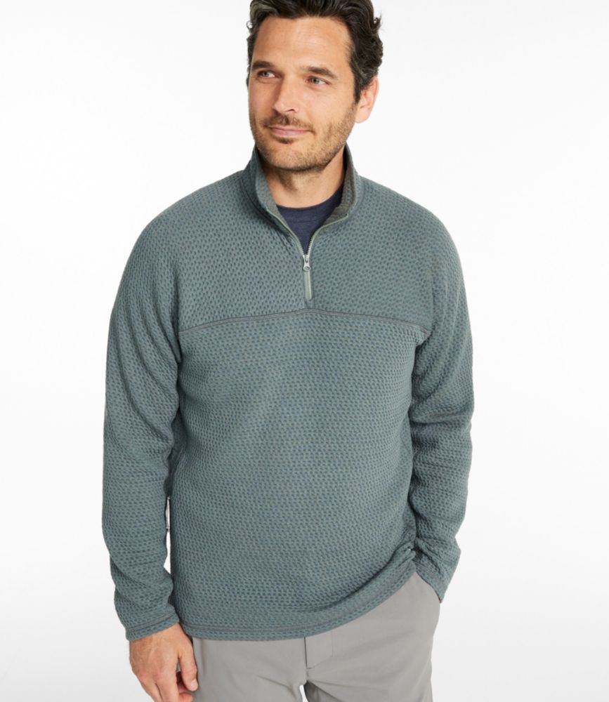 Men's Ridgeknit Pullover, Quarter-Zip