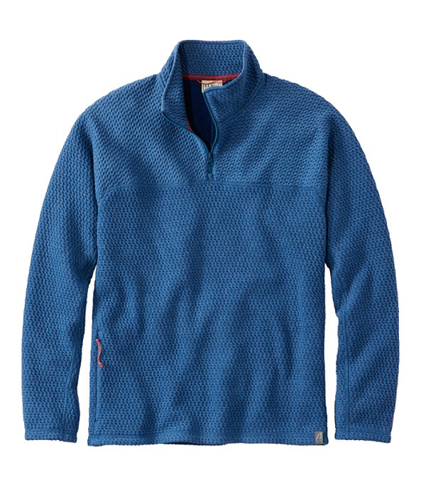 Ridgeknit Quarter-Zip Pullover, Dark Marine Blue, large image number 0