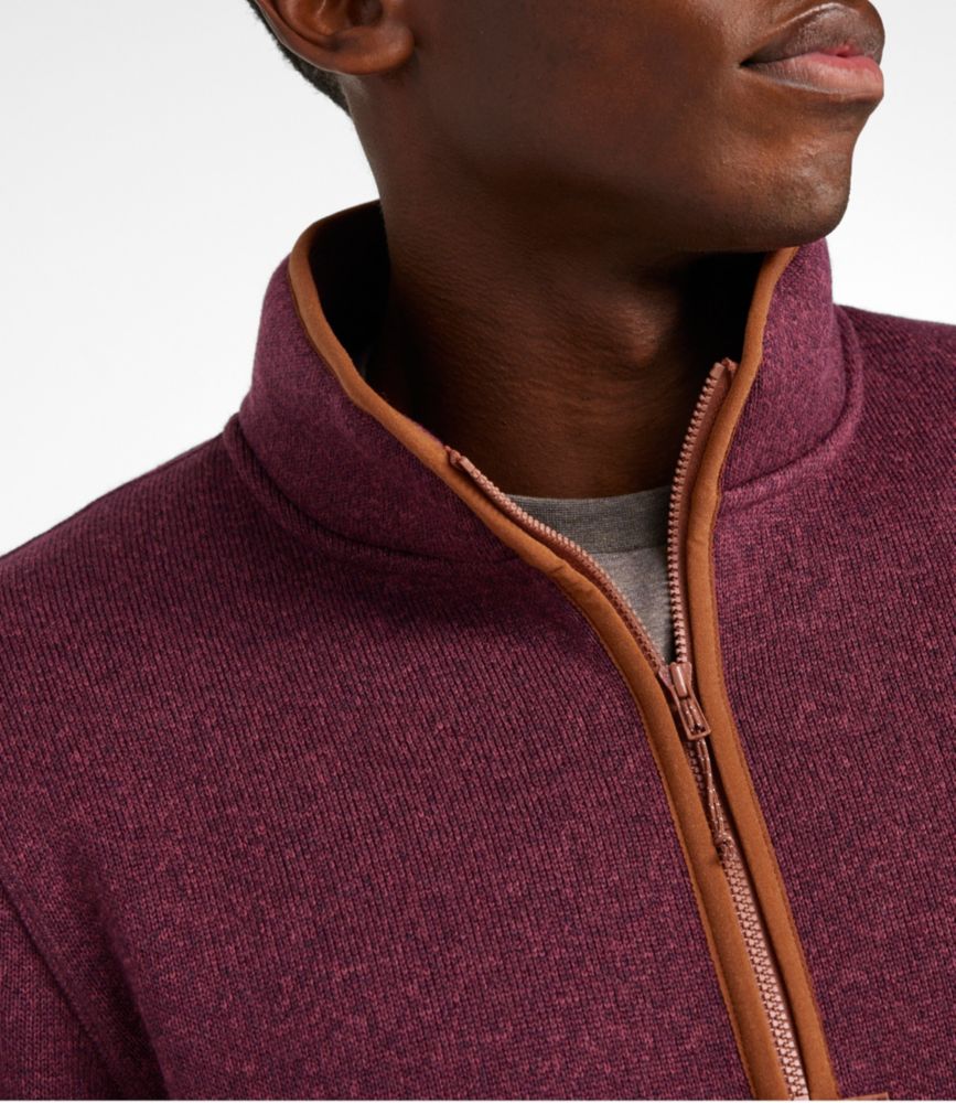 Men's Bean's Sweater Fleece Half-Zip Pullover, Yellow Ochre, small image number 6
