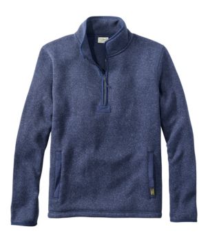 Men's Bean's Sweater Fleece Half-Zip Pullover, New