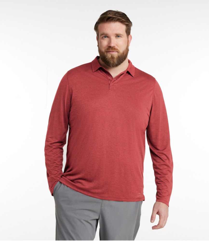 Men's Ultralight Adventure Polo, Long-Sleeve, Dusty Olive, small image number 4