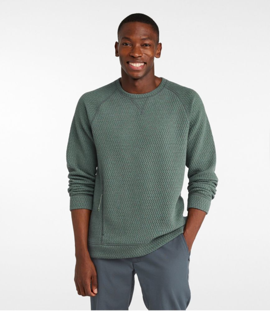 Men's Ridgeknit Pullover, Crewneck, Balsam, small image number 2