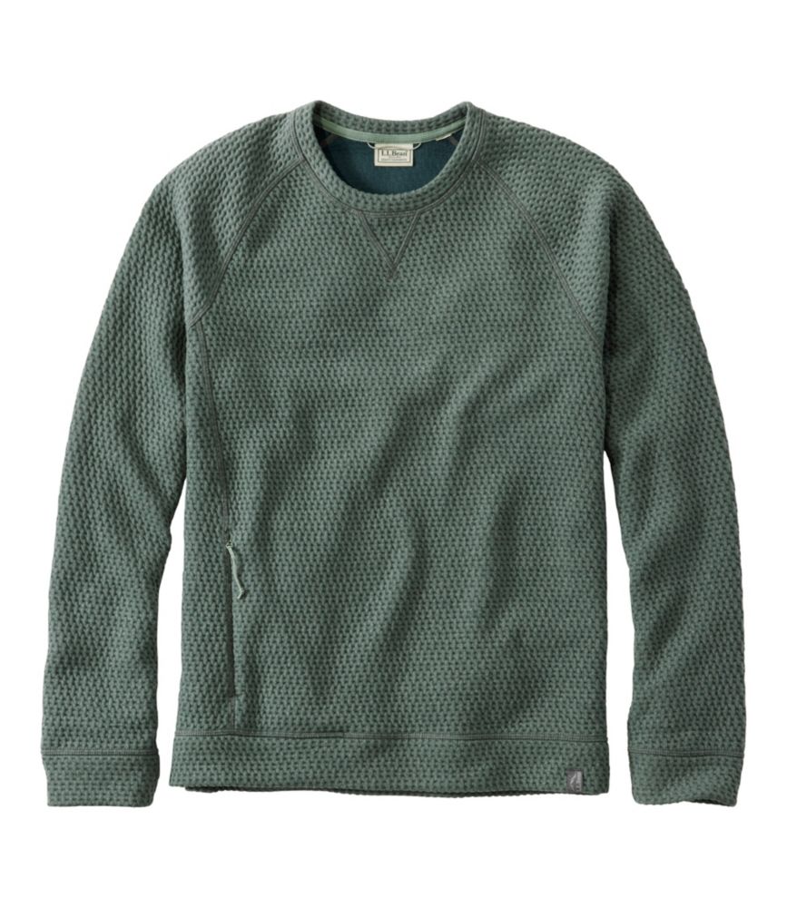 Men's Ridgeknit Pullover, Crewneck, Balsam, small image number 1