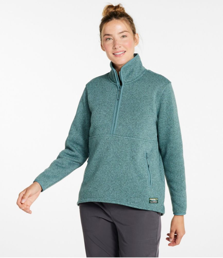 Women's L.L.Bean Sweater Fleece Half-Zip Pullover