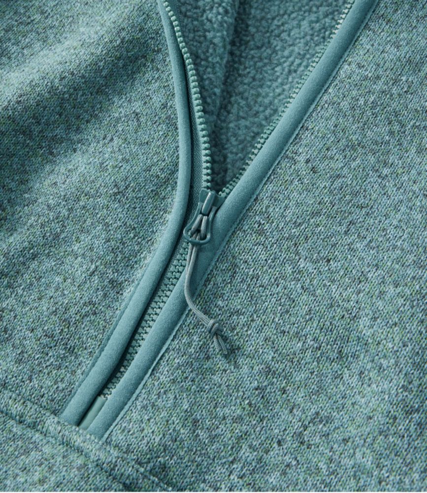 Women's L.L.Bean Sweater Fleece Half-Zip Pullover, Sailcloth/Warm Gold, small image number 4