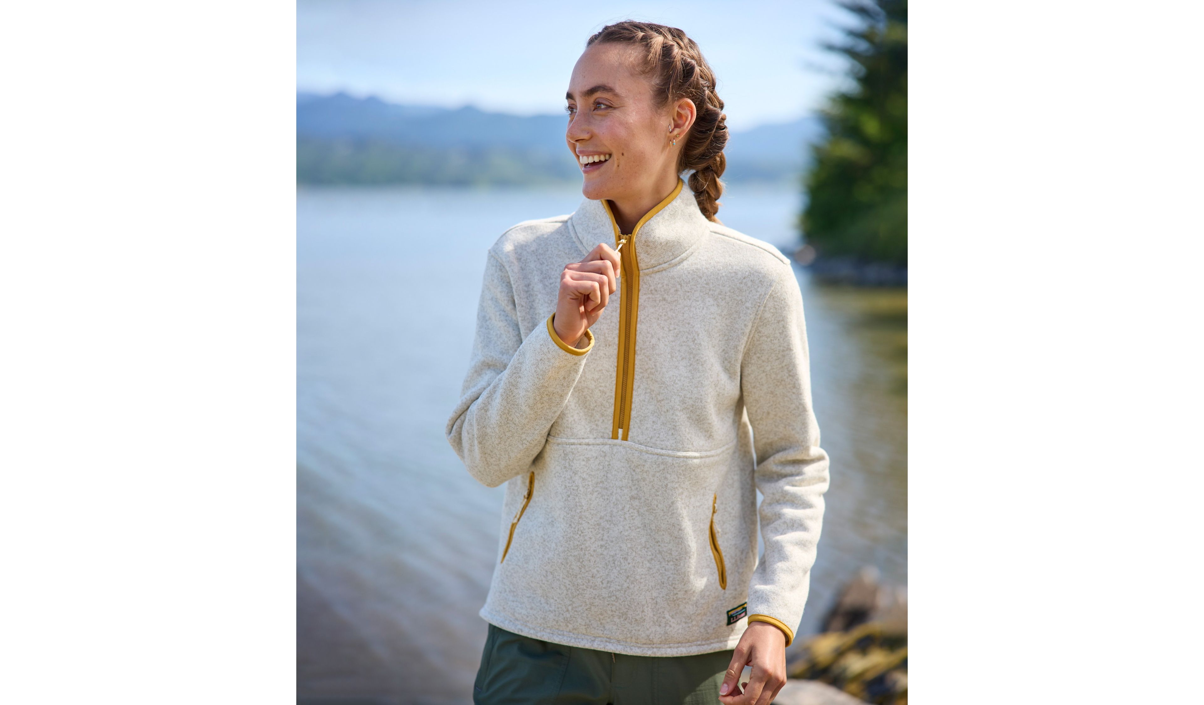 Women's L.L.Bean Sweater Fleece Half-Zip Pullover