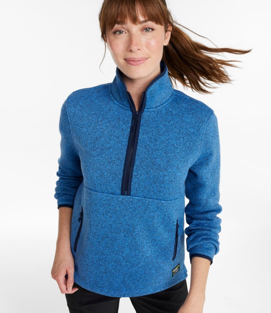 Women's L.L.Bean Sweater Fleece Half-Zip Pullover