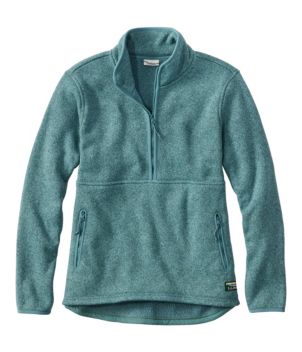 Women's L.L.Bean Sweater Fleece Half-Zip Pullover