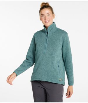 Women's L.L.Bean Sweater Fleece Half-Zip Pullover